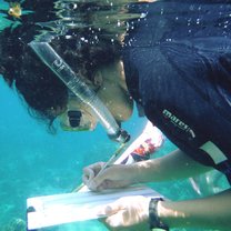 This was at Koh Tao doing our marine course. Collected so much data and learned so much from the staff. 
