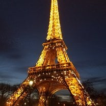 Eiffel Tower at night - Paris, France