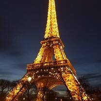 Eiffel Tower at night - Paris, France