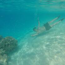 Crystal clear blue lagoons