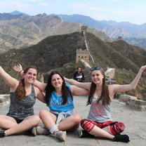 My now best friends and I at the Great Wall of China, Jinshanling.