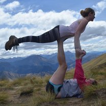 Acroyoga on Ben Lomond Track