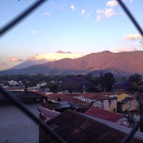 a gorgeous view from my host family's steps in the early morning