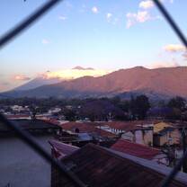 a gorgeous view from my host family's steps in the early morning