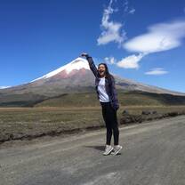 Visiting the volcano of Cotopaxi as a field trip through the Spanish school.