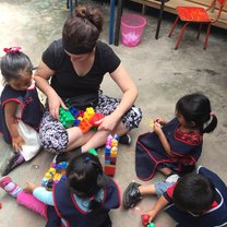 Playing in the daycare