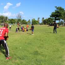 Playing Baseball with the kids