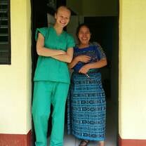 Medical student in health post