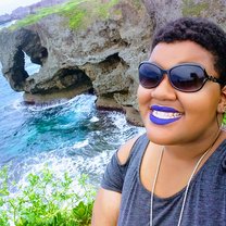 Okinawa Cliff Selfie