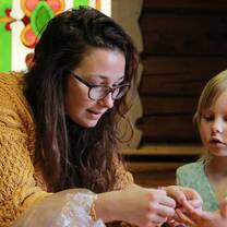 Ecologia volunteer Jess at Kitezh Children's Community
