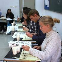 Learning caligraphy in China