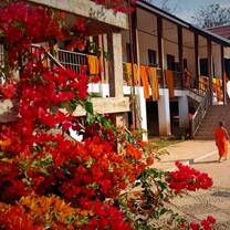 Teaching monks in Laos