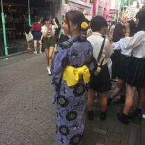 Yukata wearing in Harajuku
