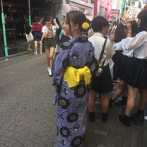 Yukata wearing in Harajuku