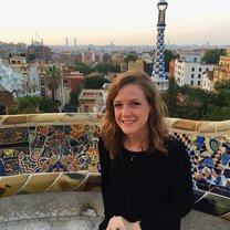Watching the sunrise at Park Guell during a CISabroad cultural activity