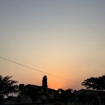 Sunset in Labone neighborhood of Accra