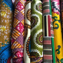 Examples of fabric bought at markets