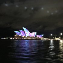Sydney Harbor Light Show Opera House