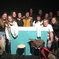 We visited a mini-theater performance. 