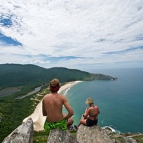 brazil, beach, friends