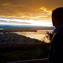sunset over brazil