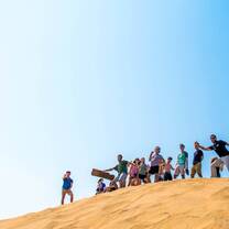 sand dunes chile, students