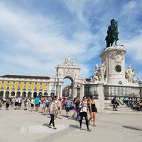 Plaza in Lisbon, Portugal