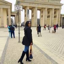 Student walking near Brandenburg Tor