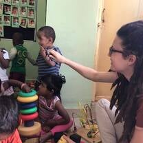 Volunteering at local daycare 