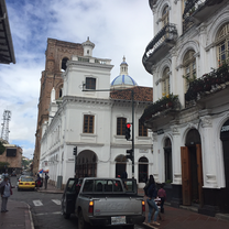 A church as seen in Cuenca, Ecuador, on a weekend trip
