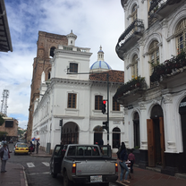A church as seen in Cuenca, Ecuador, on a weekend trip