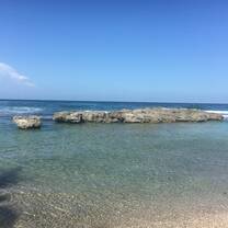 The beach next to our hotel