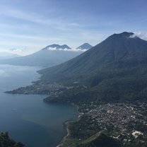 Views of San Juan la Laguna at the end of our trek 