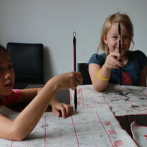 Students in Traditional Calligraphy class in Yangshuo China