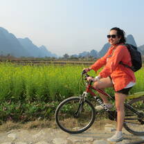 Chinese Part-time student exploring the environment in their spare time