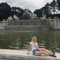 Fountain at Schönbrunn Palace in Vienna, Austria
