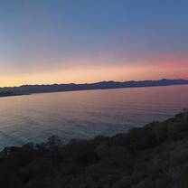 Sunset during hike