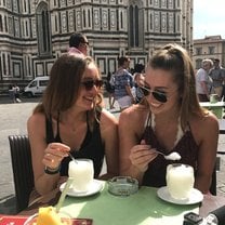 Frozen lemonade on a hot florence day