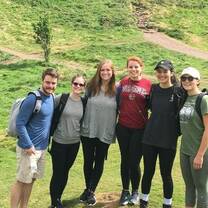study abroad students in scottish highlands
