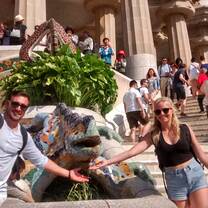 Students exploring Park Güell in Barcelona