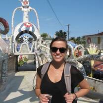 High school student of CET in Havana, Cuba learning about art.
