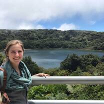 study abroad student outside of san jose costa rica