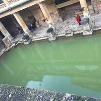 These are the roman baths loacted in Bath!