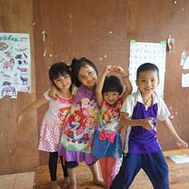Part of the kindergarten class 
