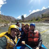 Whitewater rafting on the Urabamba River