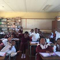 Work with children in schools in South Africa