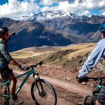 Hit the trails and enjoy spectacular views as you mountain bike around the Sacred Valley