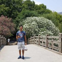 A picture of me on a bridge in Lu Xun Park