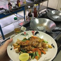 We learned how to cook traditional Thai dishes, from Pad Thai, to fresh curries, to mango sticky rice. 