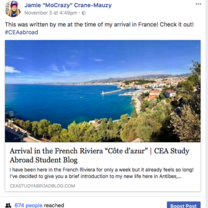 you can read more about my experiences on the CEA MOJO site